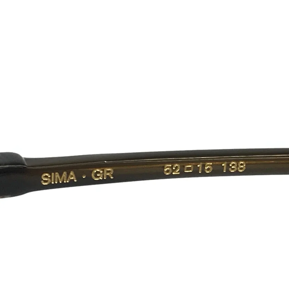 Etnia Barcelona Eyeglasses Frames SIMA GR Green Brown Marble Full Rim 52-15-138